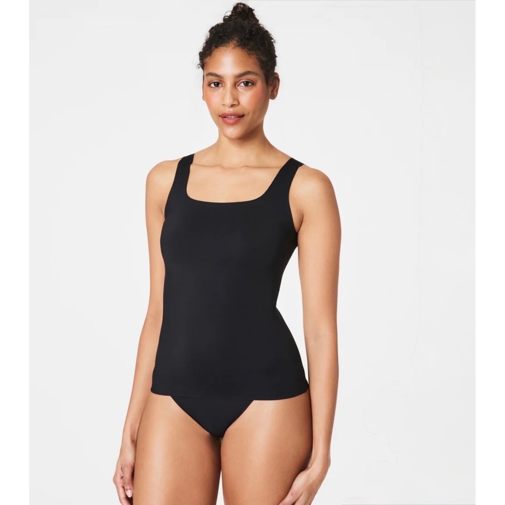 Spanx Supersmooth Essential Tank Top Basic Minimalist Shapewear Black 2XL XXL